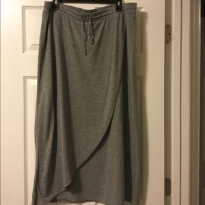 Heather gray Sonoma maxi skirt